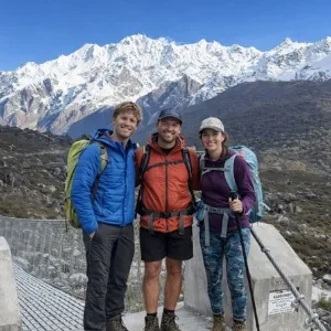 Group trekkers in Langtang Valley Nepal mountain trekking experience