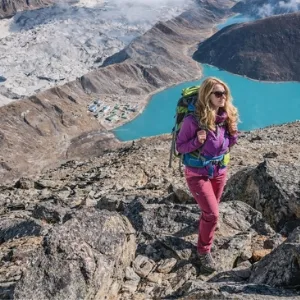 Solo trekker at Gokyo Lakes Everest region Nepal trekking experience