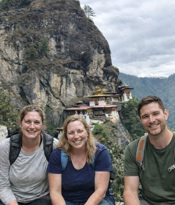 Group of travelers during Tiger’s Nest Monastery hike