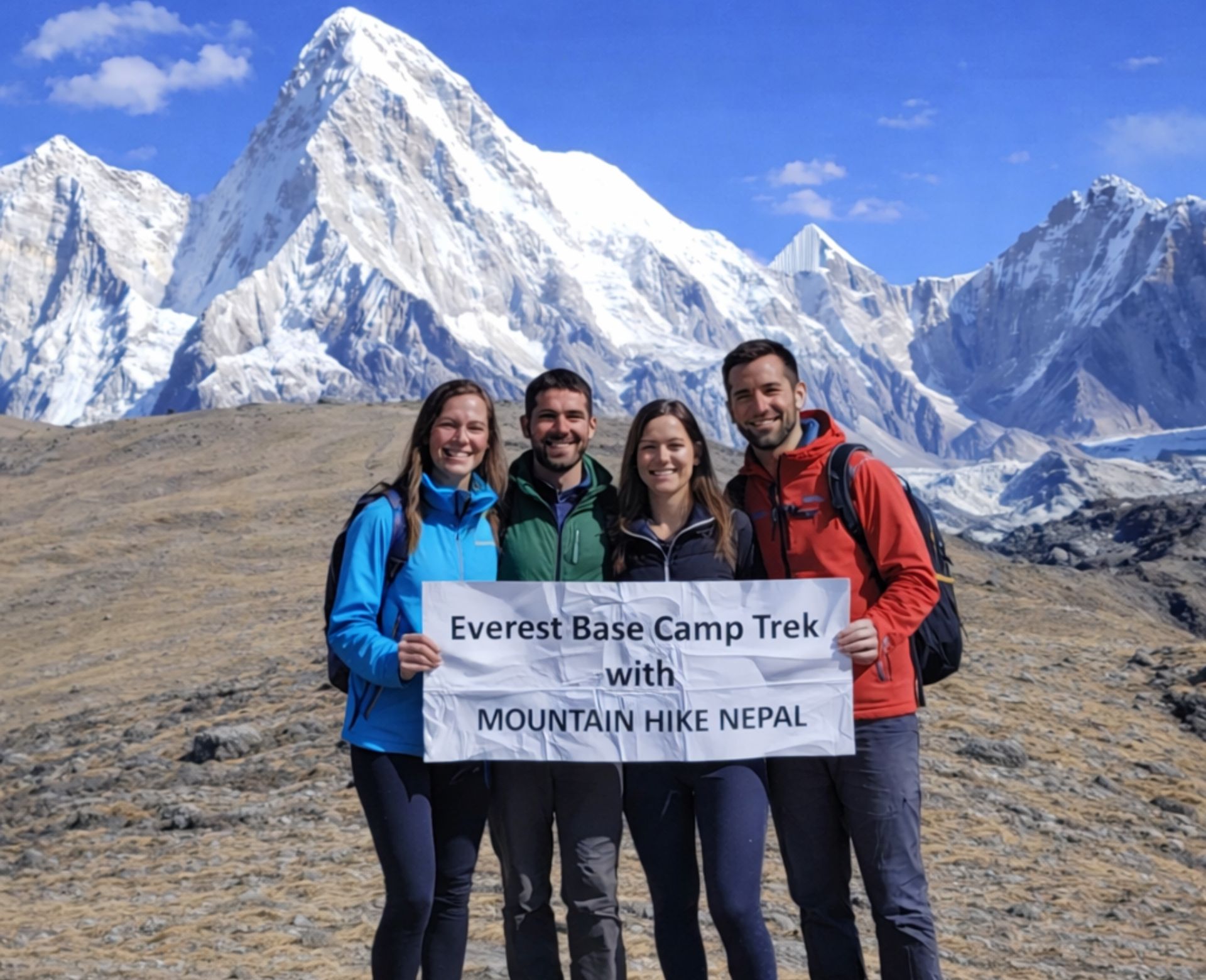 Everest Base Camp Trek route through the Khumbu region of Nepal