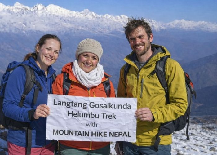 Trekkers on the Langtang Valley, Gosaikunda & Helambu Trek with Mountain Hike Nepal