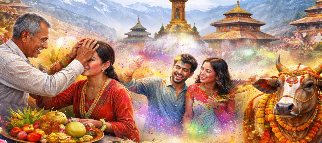 Nepal festival calendar 2026 showing major cultural festivals and traditional celebrations