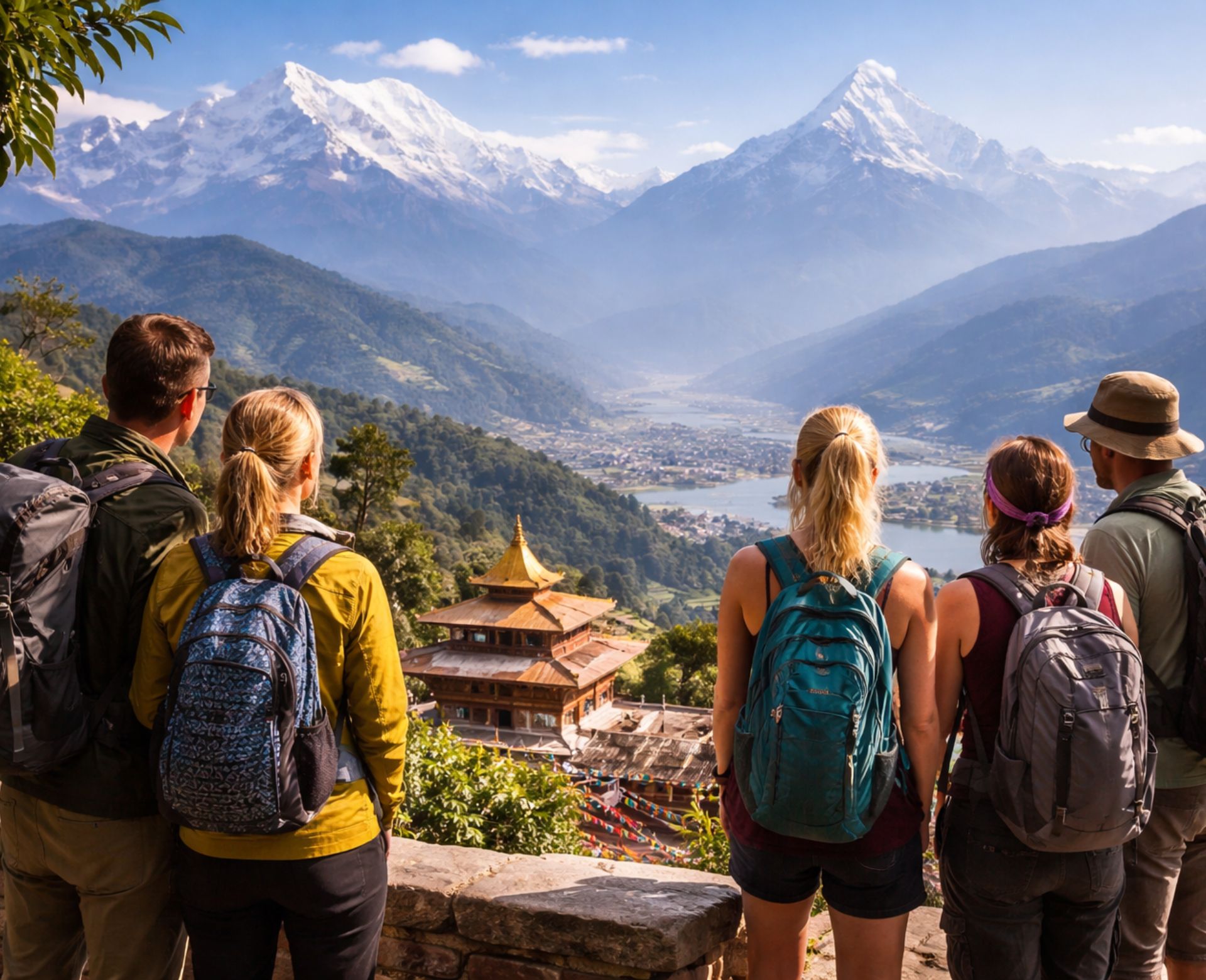 Private Nepal tour vs group tour comparison showing real travelers exploring Nepal