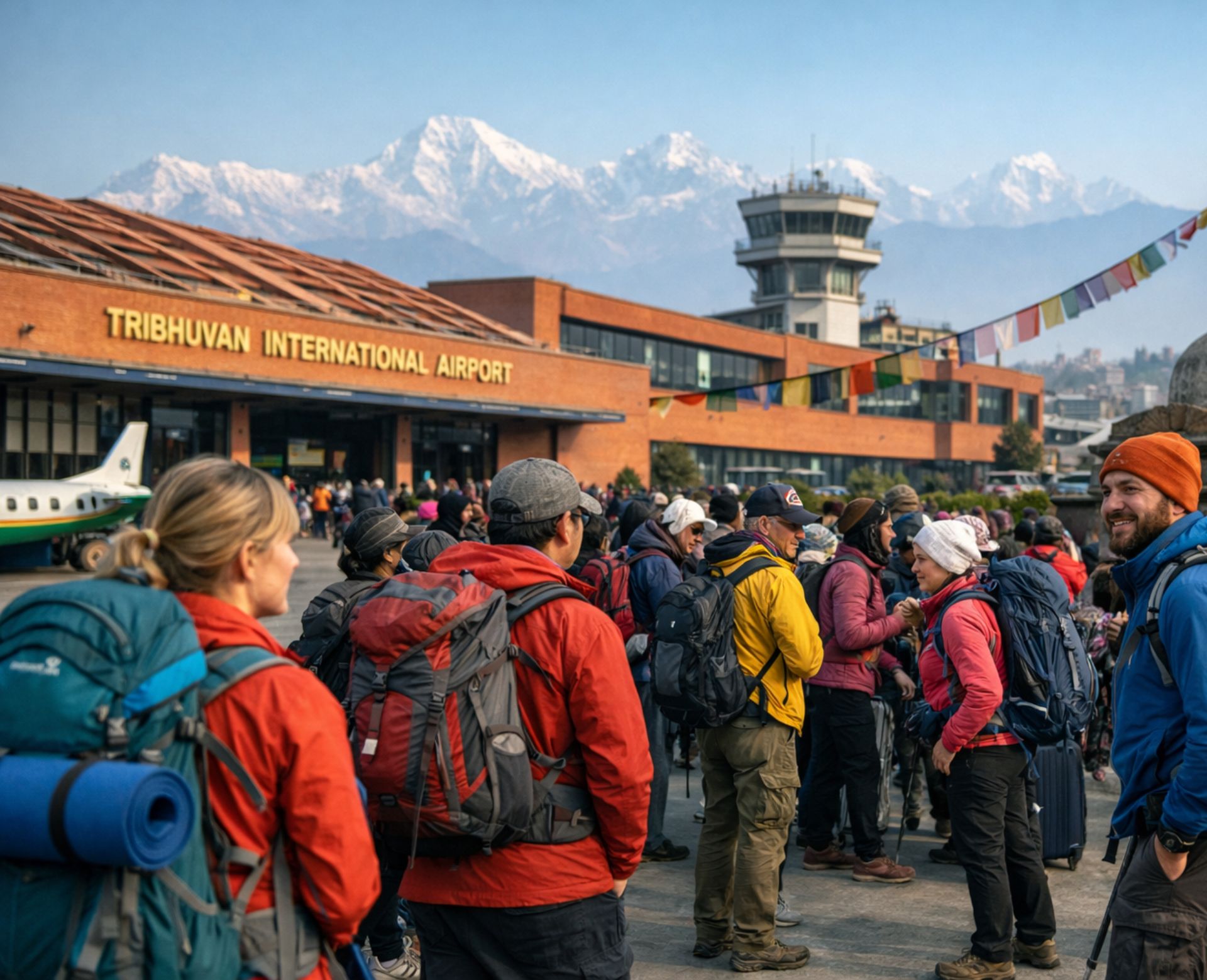 International tourists arriving in Kathmandu as Nepal tourism rebounds in 2026