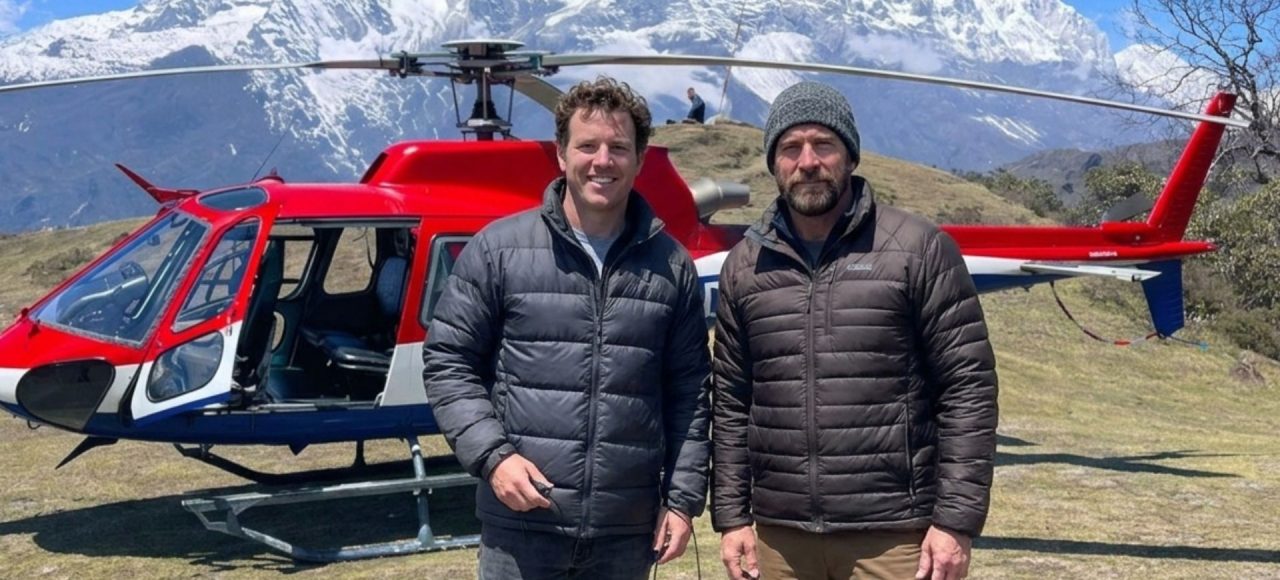 Everest Base Camp Helicopter Tour landing at Kala Patthar with Mount Everest backdrop