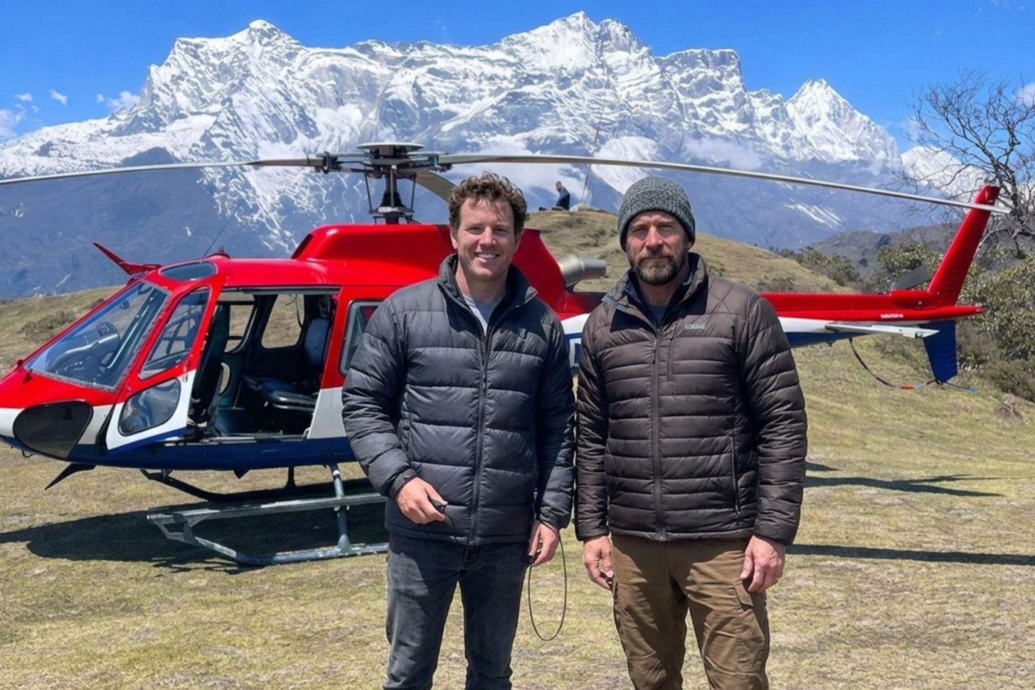 Everest Base Camp Helicopter Tour landing at Kala Patthar with Mount Everest backdrop