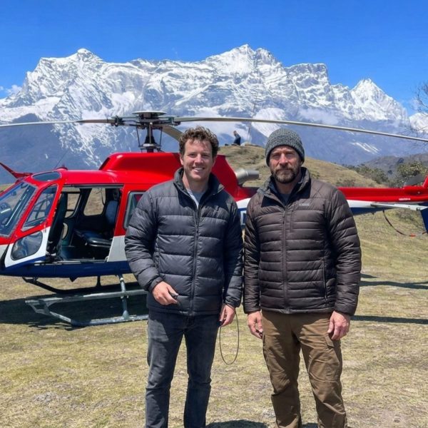 Everest Base Camp Helicopter Tour landing at Kala Patthar with Mount Everest backdrop