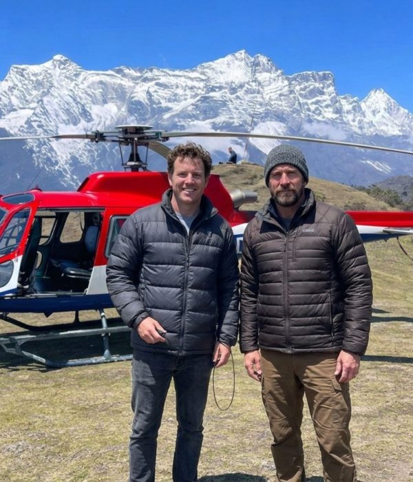 Everest Base Camp Helicopter Tour landing at Kala Patthar with Mount Everest backdrop