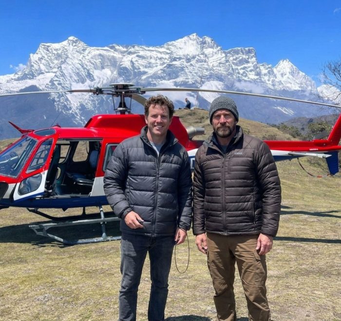 Everest Base Camp Helicopter Tour landing at Kala Patthar with Mount Everest backdrop