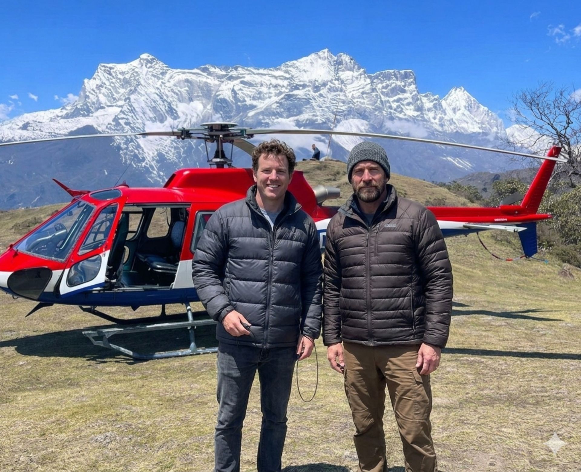 Everest Base Camp Helicopter Tour landing at Kala Patthar with Mount Everest backdrop