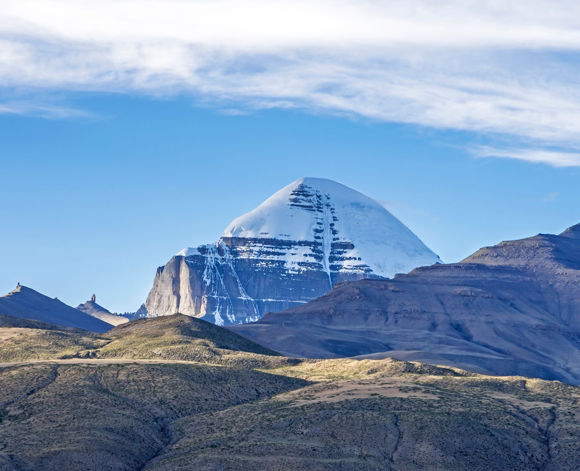 Mount Kailash during the Kailash Mansarovar Yatra pilgrimage in Tibet