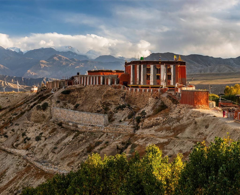 traditional monastery building in Lo Manthang Upper Mustang Nepal