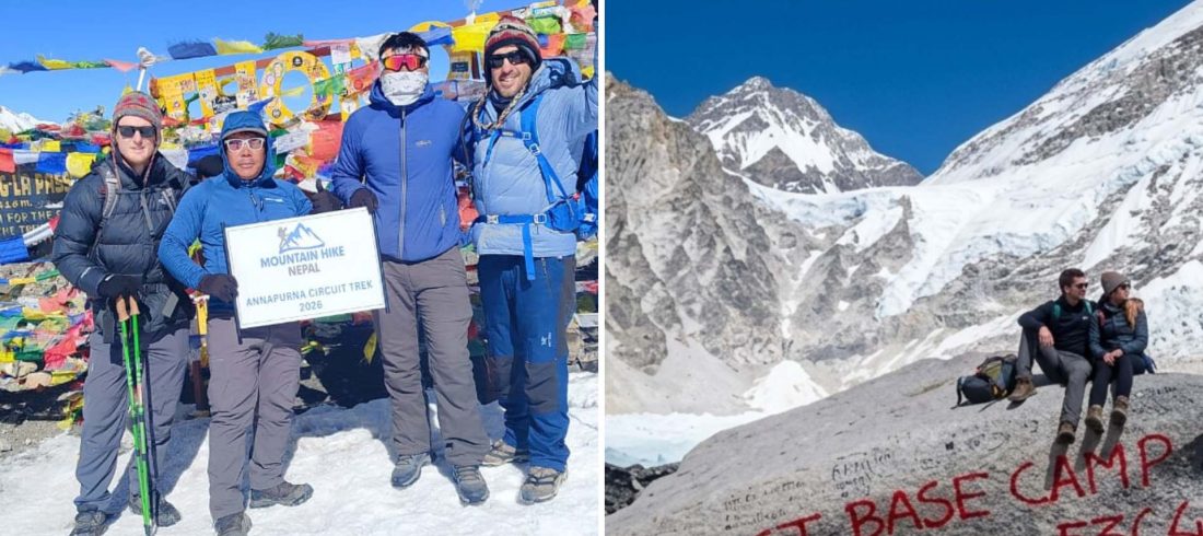 Annapurna Circuit vs Everest Base Camp trekkers comparison in Nepal Himalayas