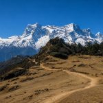 Best Treks in Nepal featuring a scenic Himalayan trekking trail with clear snow-covered mountains and beautiful alpine landscapes.