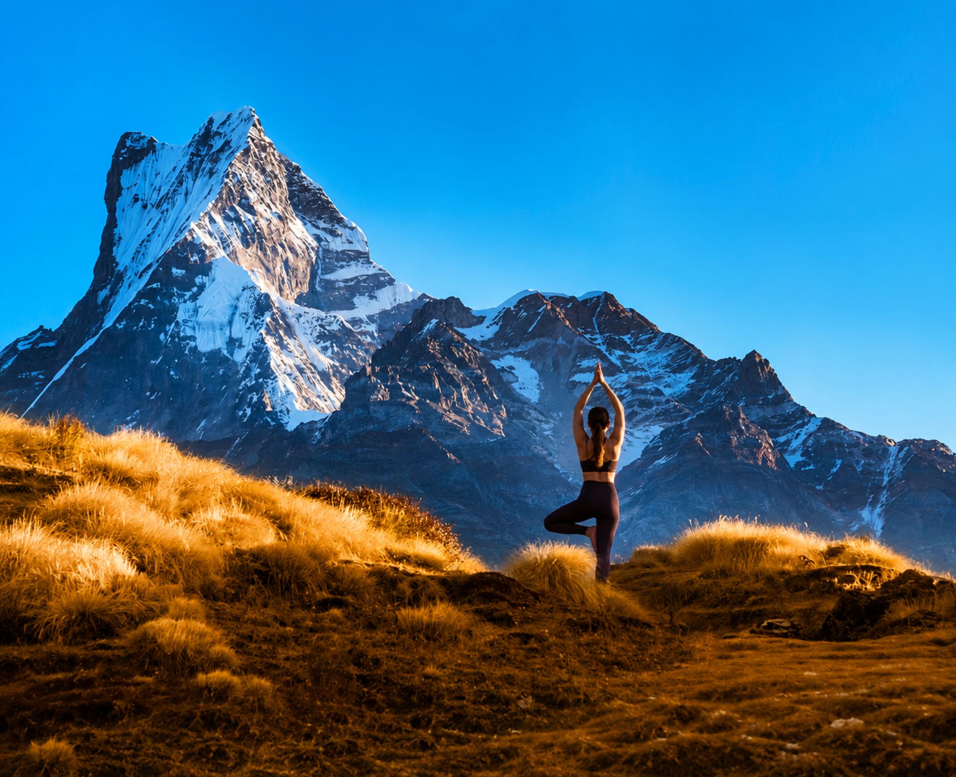 Why Trek Mardi Himal – a Mountain Hike Nepal trekker enjoying breathtaking views of the Annapurna mountain range.
