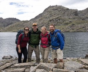 Gosaikunda Lake Trek with Group Trekkers enjoying the scenery on the Gosaikunda Lake Trek