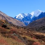 Mountain view along the Langtang Gosaikunda Trek