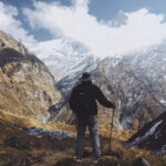 Annapurna Base Camp trail view, the busier alternative compared to the Dhaulagiri Annapurna Community Trek
