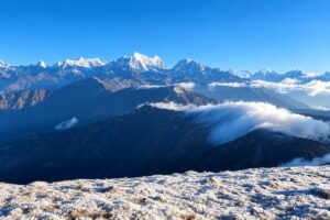 Pikey Peak Winter Himalayan View Himalayan mountain view from Pikey Peak on a winter morning