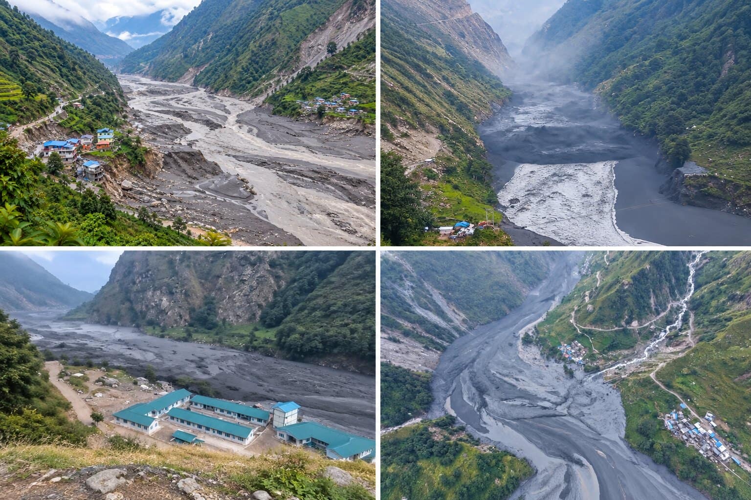 Manaslu Circuit flood update — flood damage along the Budhi Gandaki approach route